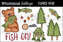 Fishing Bear Clipart Collection Product Image 1