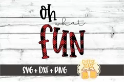 Oh What Fun - Christmas SVG PNG DXF Cut Files Product Image 2