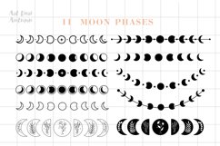 Moon phases svg, Celestial svg, Magic and Mystical svg Product Image 2
