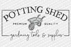 Potting Shed SVG | Farmhouse Sign | DXF and More Product Image 2