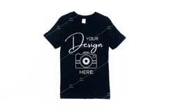 Gildan 64000 Mockup Softstyle Black T-shirt Mock up Product Image 1