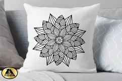 Flower Mandala SVG PNG EPS DXF Floral Mandala SVG Cut file Product Image 3