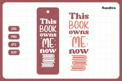 Bookmark Saying SVG | Funny Book Lovers - Owns Me Product Image 3