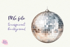 Retro Disco Ball PNG Groovy Disco Christmas Clipart Product Image 8