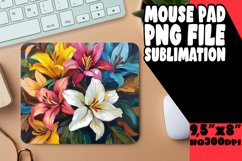 Elegant Oil Flower Art for Sublimation Round Design Product Image 1