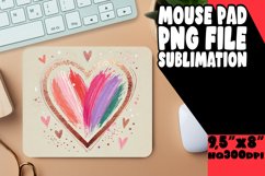 Sweet DESK pad Playful PNG, Heart Product Image 1