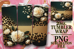 RADIANT JOY 20oz TUMBLER WRAP, Leopard Prints Product Image 1