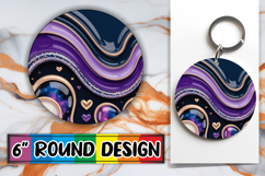 Whimsical Circle Car Coasters PNG, Pattern Product Image 1