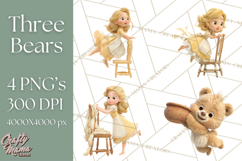 Cozy Cottage Girl Fairy Tale Storybook PNG Clipart Product Image 1