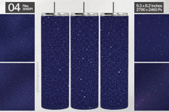 Navy Blue Glitter Tumbler Wrap| Tumbler Sublimation Product Image 1