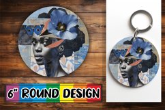 Tumbler Abstract Design Artistic Black Woman Wrap PNG Product Image 1