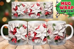 Icy Whirl Christmas Mug Sublimation | 11oz &amp; 15oz Product Image 1