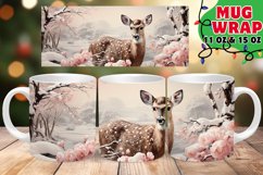 VINTAGE Xmas Radiance Sublimation, Deer Product Image 1