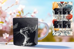 Adorable Kitty Illustration Mug: Sublimated Joy Product Image 1
