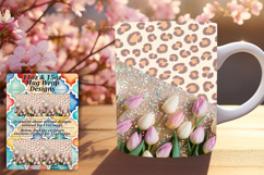Bold 15oz Mug Wrap Png Design , Leopard Print Product Image 1