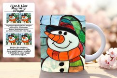 Snowman 3D Mug Wrap for Winter Product Image 1