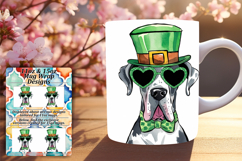 Bold 15oz Mug Wrap Png Template , St Patrick Product Image 1