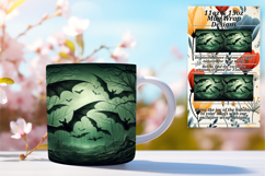 Joyful 15oz Mug Wrap Png Template , Horror Halloween Product Image 1
