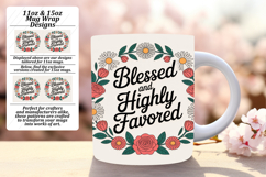 Gorgeous 15oz Mug Wrap Png Design , Religious Product Image 1