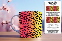 Chic Glittery Leopard Print Mug Wrap 11oz/15oz Design Product Image 1