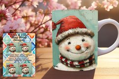 Snowman Holiday Wrap Winter Mug Sublimation 11oz 15oz Product Image 1