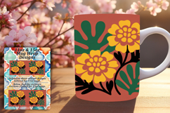 Gorgeous Png Mug Wrap Design 15oz , Flowers Product Image 1