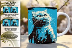 Meow-sical Color Palette: Sublimation Cat Mug Product Image 1