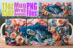 3D Animals in Wall Mug Wrap - Spring Design Product Image 1