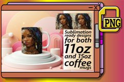 Vibrant Vibes: Portrait Mug Melanin Product Image 1