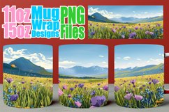 Scenic Spring Landscape Mug Wrap - Sublimation Design Product Image 1
