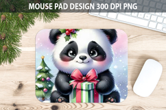 Bear Mouse pad Sublimation - Christmas Animal PNG Design Product Image 1