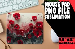 3D Marble Flower Sublimation Mouse Pad Pattern Design Product Image 1