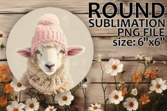 Vibrant Round Design Keychain Artwork , Christmas Product Image 1