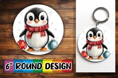 Sophisticated Circle PNG Keychain Artwork , Xmas Product Image 1