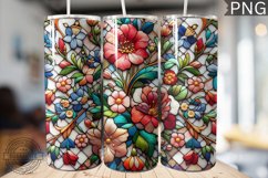 Embroidered Flowers Tumbler Wrap - High Quality 300 Dpi Product Image 1