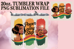 Blissful Reflections 20oz tumbler wrap, Juneteenth Product Image 1