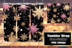 Christmas Glow 3D Snowflakes Pattern 20oz Product Image 1