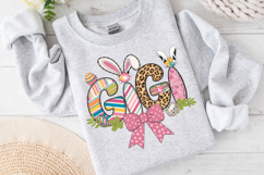 Gigi Easter Bunny Clipart, Happy Easter Sublimation PNG Product Image 5