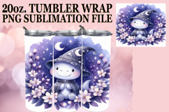 Sublimation Wonders 20oz tumbler wrap, Cute Dino Product Image 1