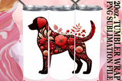 Vibrant Thoughts 20oz tumbler wrap, Flower Animals Product Image 1