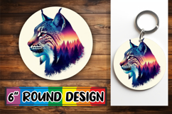 Playful Ornaments Circle Sublimation, Animals Art Product Image 1