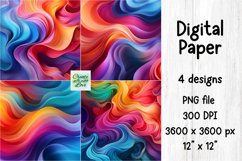 Abstract Digital Paper | PNG Background | Wall | Tumbler Product Image 1