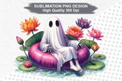 Halloween Ghost - Halloween clipart Sublimation PNG Design Product Image 1