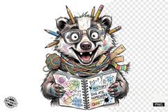 Whimsical Back To School Animals Clipart Product Image 1