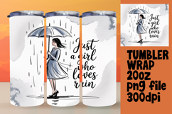 VIVID 20oz Sublimation Tumbler Template , Just A Girl Product Image 1