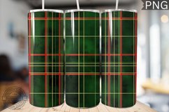 Green Christmas Plaid Tumbler Wrap - High Quality 300 Dpi Product Image 1