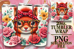 JOYFUL WHISPERS 20oz TUMBLER WRAP, Cute Animals Product Image 1