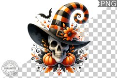 Halloween Skull Sublimation - Clipart PNG Design Product Image 1