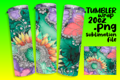 Amazing 20oz Tumbler Wrap Download , Abstract Pattern Product Image 1