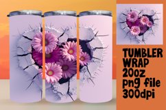 Vibrant Petal 20oz Tumbler Wrap Product Image 1